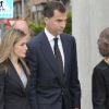 Letizia et Felipe d'Espagne, avec la famille royale lors des funérailles du neveu du roi Juan Carlos, à Madrid, le 18 mai 2011