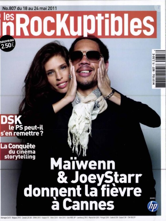 Maïwenn et JoeyStarr en couverture des Inrockuptibles du 18 mai 2011