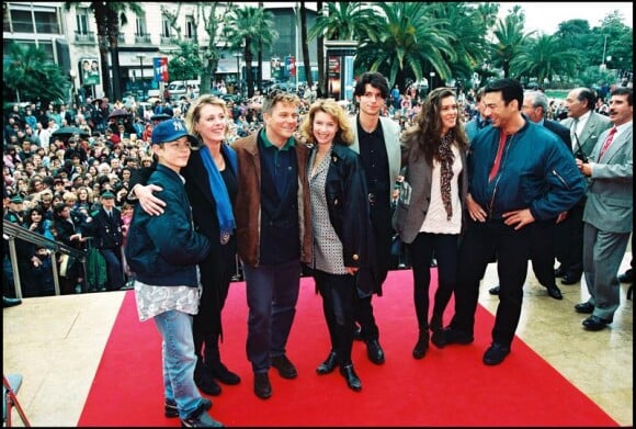 Vincent Latorre, Cécile Auclert, Thierry Redler, Christiane Jean, Christophe Rippert, Hélène LE Moignic et Gérard Vives au Mip de Cannes en septembre 1994