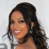 Rosario Dawson pose lors de la soirée des AmFar durant le 64ème festival de Cannes en mai 2011