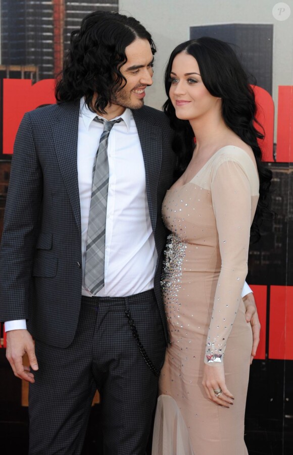 Katy Perry et son mari Russell Brand en 2011