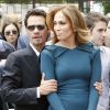 Jennifer Lopez et son époux Marc Anthony, inséparables, lors de l'hommage sur le Hollywood Walk of Fame de Simon Fuller le 23 mai 2011 à Los Angeles