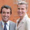 Arnaud Lagardère et sa femme Manuela Erdödy lors des internationaux de tennis à Roland Garros en 2007
 
