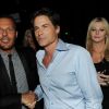 Jean-Roch pose aux côtés de Rob Lowe, au VIP Room de Cannes, lors du Festival de Cannes 2011.