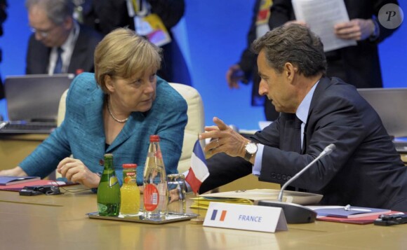 Nicolas Sarkozy et Angela Merkel Deauville, le 26 mai  2011.