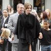 Angelina Jolie avec ses enfants Shiloh et Maddox lors de l'avant-première du film Kung Fu Panda 2 à Los Angeles le 22 mai 2011