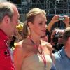 Charlene Wittstock sur le circuit de Monte-Carlo la veille du Grand Prix de F1 de Monaco le 28 mai 2011
