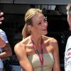 Charlene Wittstock sur le circuit de Monte-Carlo la veille du Grand Prix de F1 de Monaco le 28 mai 2011