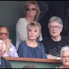 Sophie Darel et son époux au tournoi de Roland-Garros, le lundi 30 mai 2011.