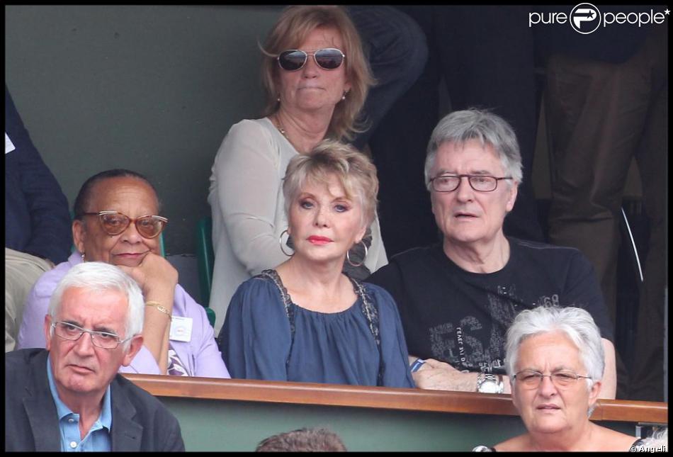 Sophie Darel et son époux au tournoi de RolandGarros, le lundi 30 mai 2011. Purepeople