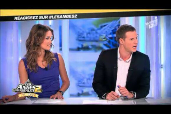 Matthieu Delormeau et Jeny Priez sur le plateau des Anges de la télé-réalité : Miami Dreams