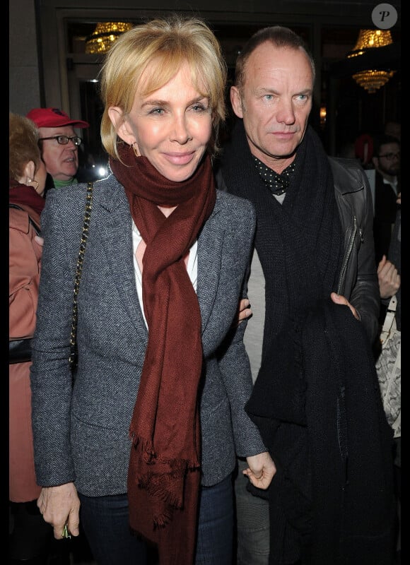 Sting et son épouse à la première d'une pièce à New York