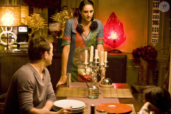 Vincent Perez, Roxane Depardieu et Iman Perez sur le tournage du film Un Baiser papillon