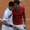 Roger Federer bat l'incroyable Novak Djokovic en demi-finale de Roland-Garros, le 3  juin 2011
