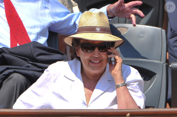 Roselyne Bachelot à Roland-Garros, le 3 juin 2011