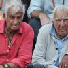 Jean-Paul Belmondo avec son grand ami Charles Gérard à Roland-Garros, le 3 juin 2011