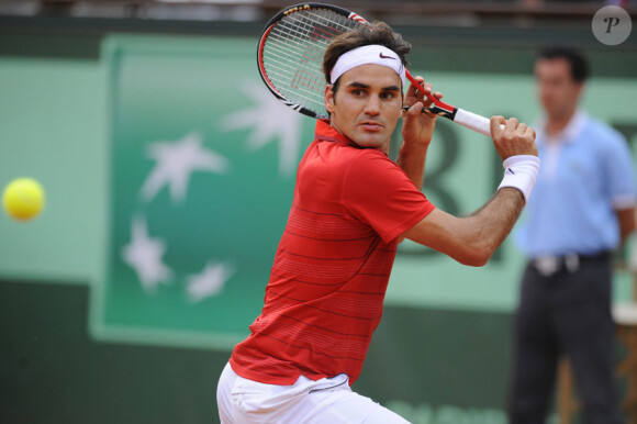 Roger Federer à Roland-Garros, le 3 juin 2011