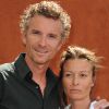 Denis Brogniart et sa femme Hortense à Roland-Garros, le 3 juin 2011