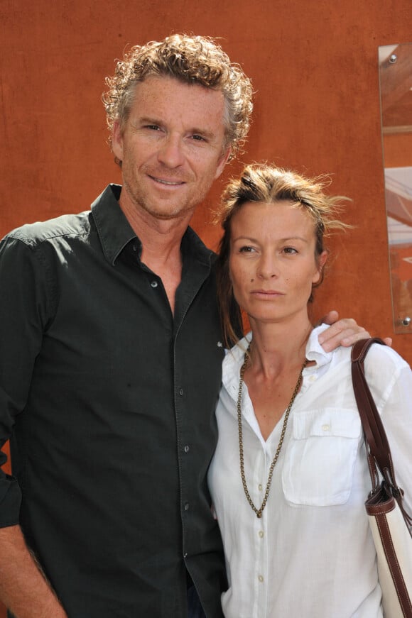 Denis Brogniart et sa femme Hortense à Roland-Garros, le 3 juin 2011