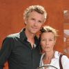 Denis Brogniart et Hortense à Roland-Garros, le 3 juin 2011