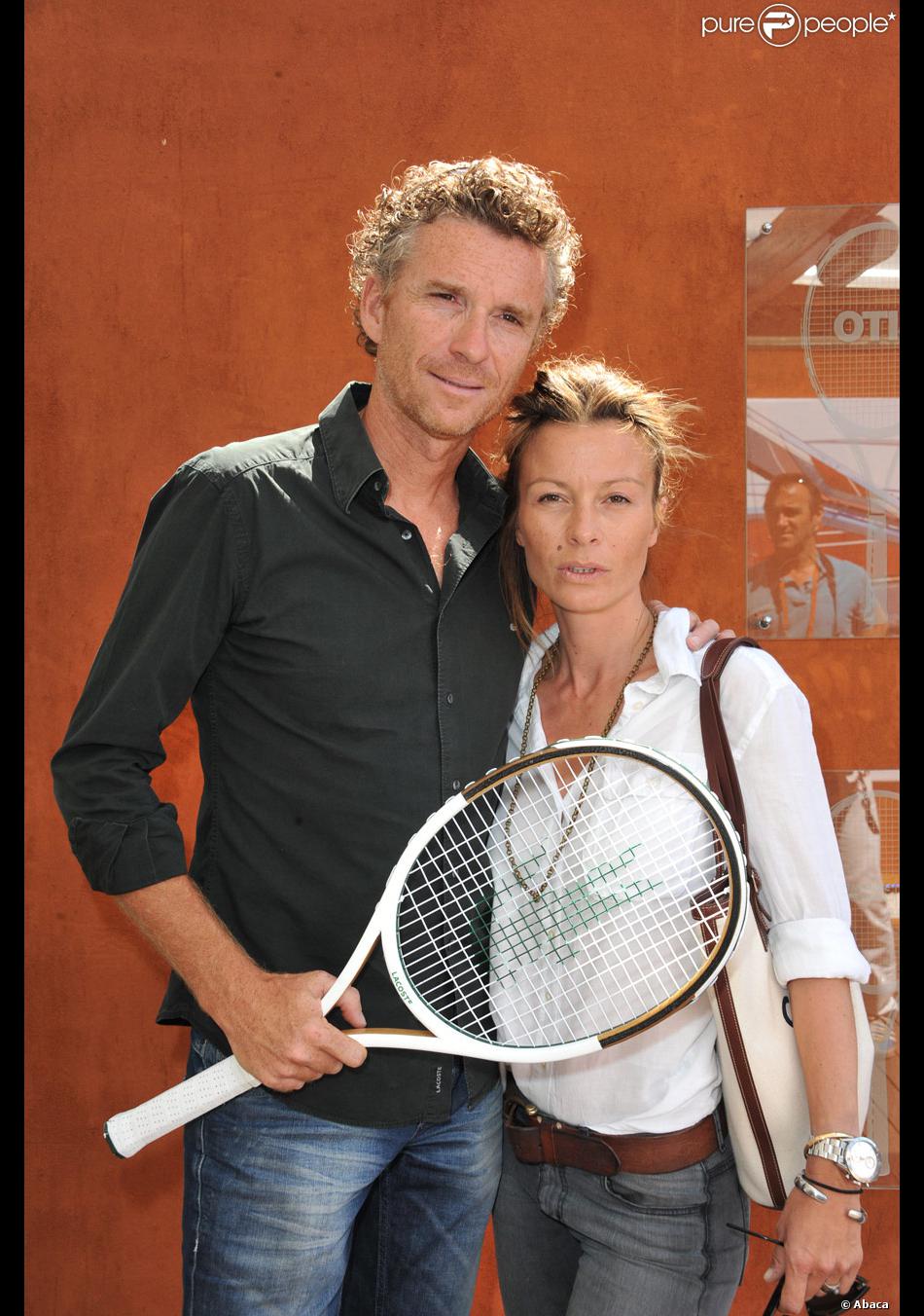 Denis Brogniart et Hortense à Roland-Garros, le 3 juin 2011 - Purepeople