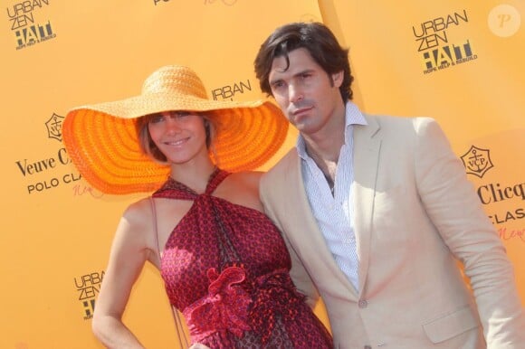 Delfina Blaquier et  Nacho Figueras lors du match de polo caritatif organisé au profit d'Haïti le 5 juin 2011 à New York