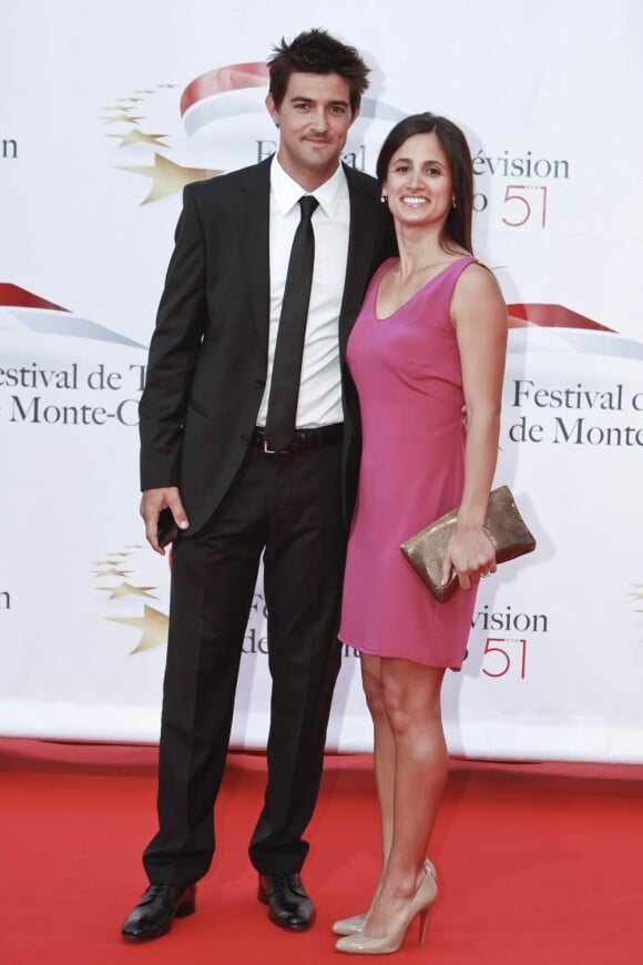 Jean-Pascal et son épouse Jennifer lors du Festival de Télévision de Monte-Carlo, le 6 juin 2011.