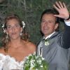 Arantxa Sanchez et son époux Josep Santacana, lors de leur mariage en septembre 2008.