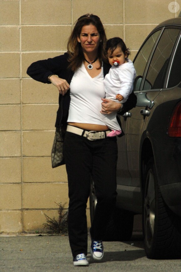 Arantxa Sanchez et sa fille Arantxa Jr. en mars 2010.