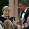 Barack Obama et Angela Merkel ont affiché leurs bonnes relations à Washington le 7 juin 2011