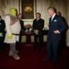 Le prince Charles lors de la représentation caritative de Shrek The Musical, à Londres, le 8 juin 2011.