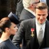 Victoria et David Beckham au mariage de Kate Middleton et du prince William, à Londres, le 29 avril 2011.