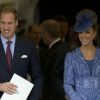 La princesse Catherine Middleton et le prince William à la chapelle George du Château de Windsor pour l'anniversaire du duc d'Edimbourg qui célèbre ses 90 ans le 12 juin 2011