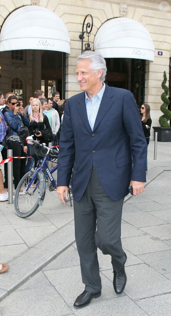 Dominique de Villepin arrive au Ritz, le 13 juin 2011, à Paris.