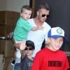 David Beckham et ses trois fils ont le look jusqu'au bout des cheveux !