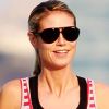 Pour garder la ligne, Heidi Klum ne manque jamais son jogging du matin. Ici, dans les rues de New York, le 21 juin 2011