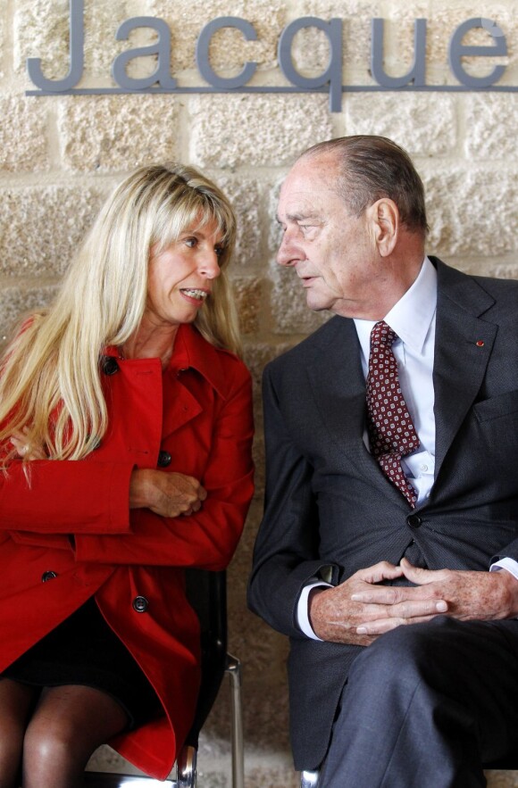 Jacques Chirac et Sophie Dessus à Sarran en Corrèze , le 11 juin dernier