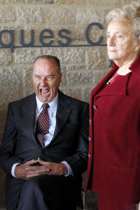 Jacques Chirac et Sophie Dessus à Sarran en Corrèze , le 11 juin dernier