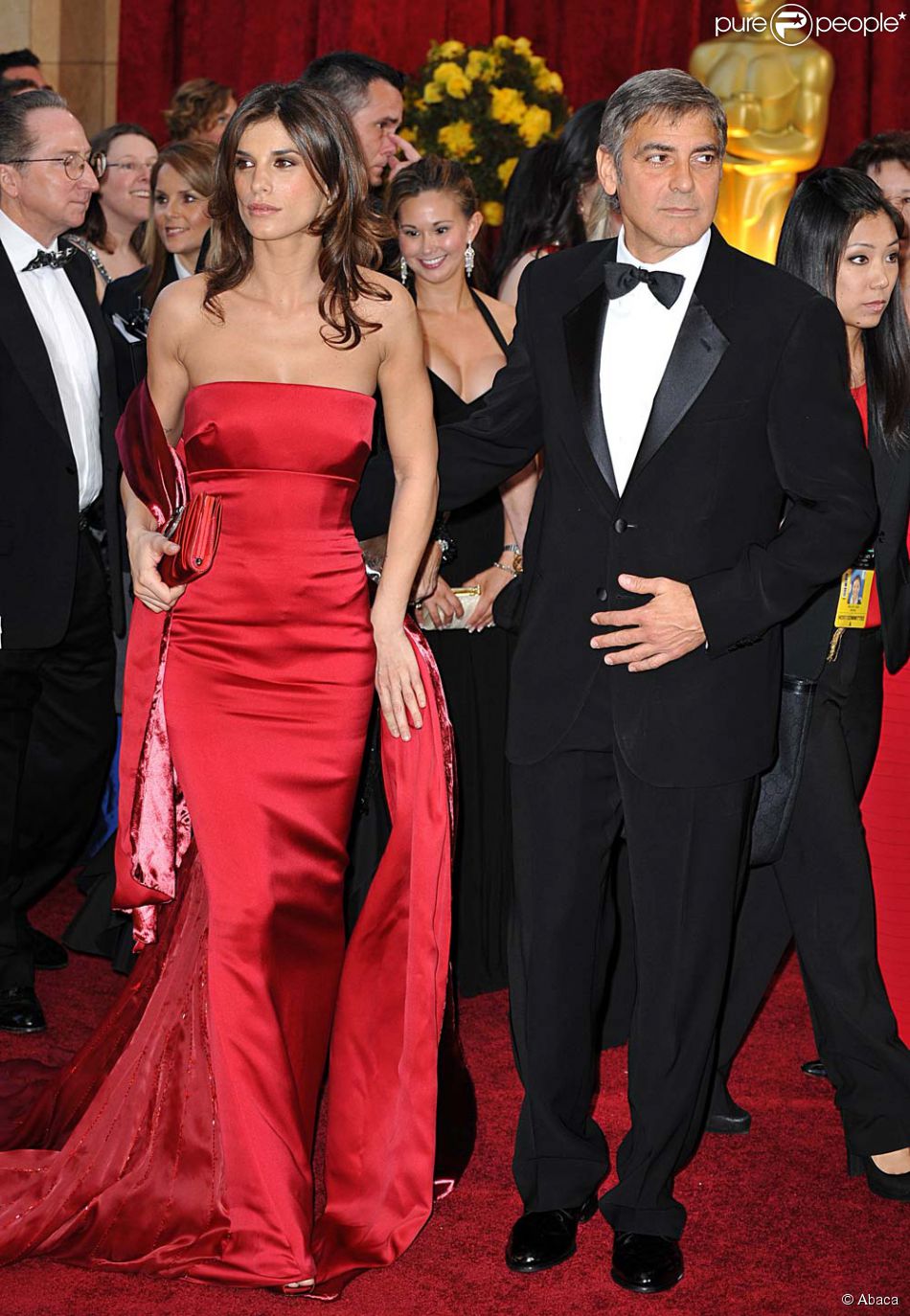 George Clooney Et Elisabetta Canalis à Los Angeles Le 7