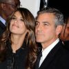 George Clooney et Elisabetta Canalis, à New York, le 17 novembre 2010.