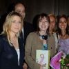 Amanda Sthers et la lauréate Emilie Desvaux au Prix du Premier Roman de Femme, à l'Hôtel Montalembert, à Paris. Mercredi 22 juin 2011