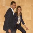  Letizia d'Espagne et le prince Felipe rayonnent de bonheur. Gérone, 22 juin 2011 
