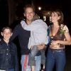Rocco Siffredi en famille, à Rome, le 19 mai 2002.