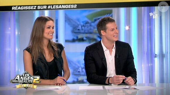 Matthieu Delormeau et Jeny Priez sur le plateau des Anges de la télé-réalité : Miami Dreams le jeudi 23 juin 2011