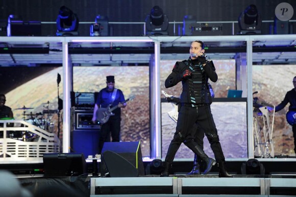 Taboo lors du concert des Black Eyed Peas au stade de France lors de leur tournée hexagonale en juin 2011