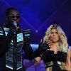 Will.I.Am et Fergie lors du concert des Black Eyed Peas au stade de France lors de leur tournée hexagonale en juin 2011