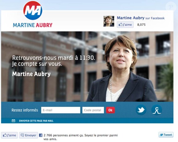 Le logo de Martine Aubry a fait bruisser la Toile, qui a fait bien des rapprochements...