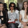 Mélissa Mars, Sonia Rolland et Gaia Weiss au défilé Haute Couture Stephane Rolland lors de la Fashion Week parisienne, le 5 juillet