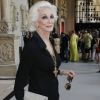 Carmen Dell'Orefice au défilé Haute Couture Stephane Rolland lors de la Fashion Week parisienne, le 5 juillet