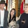 Nicolas Cage, sa femme Alice Kim et son fils Weston Cage, en 2004